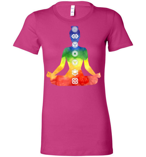 Chakra Meditation Women's Slim Fit T-Shirt