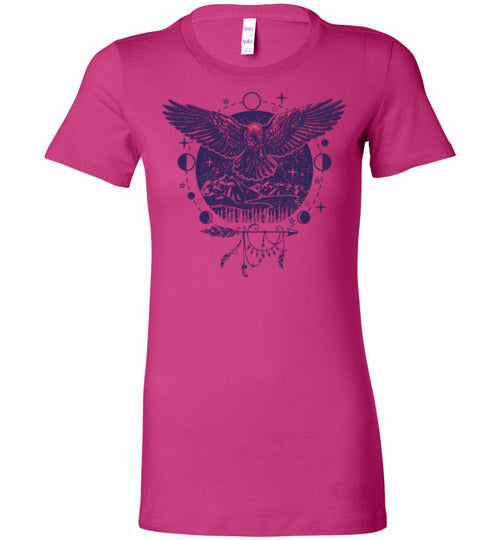 Mystical Boho Raven Women's Slim Fit T-Shirt