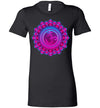 Om Fuschia Women's Slim Fit T-Shirt