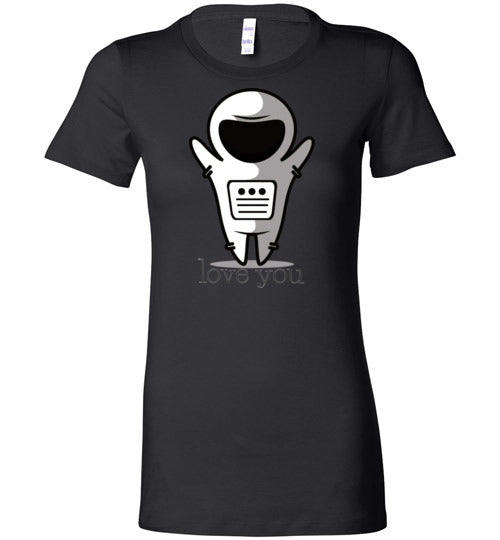 Love You Space Boy Women's Slim Fit T-Shirt