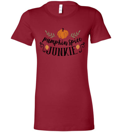 Pumpkin Spice Junkie Women's Slim Fit T-Shirt