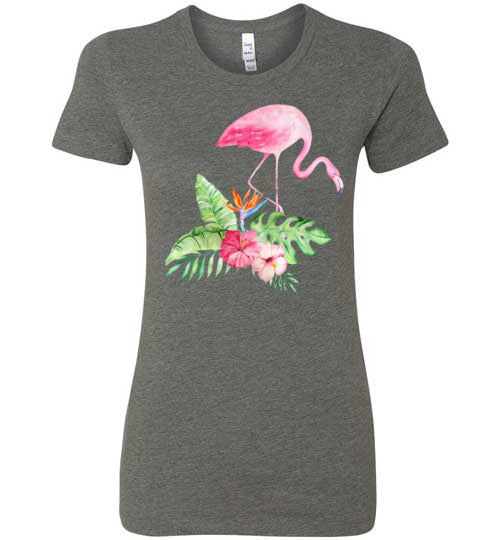 Tropical Flamingo Women's Slim Fit T-Shirt