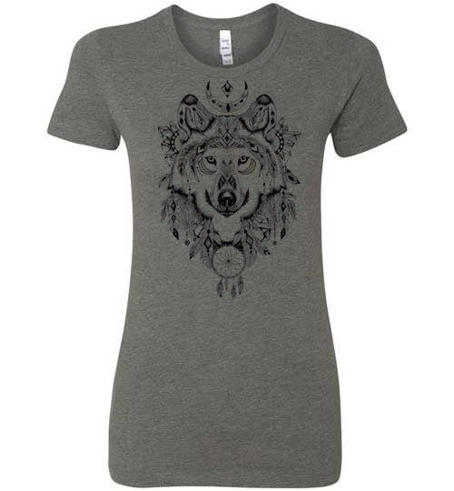 Mystical Wolf Women's Slim Fit T-Shirt