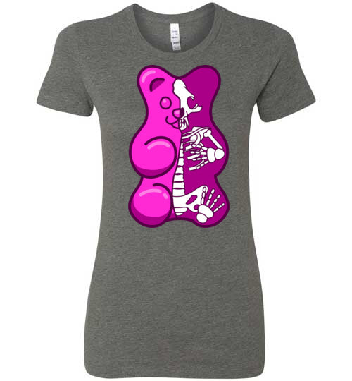 Gummy Bear Skeleton Women's Slim Fit T-Shirt