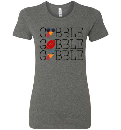 Gobble, gobble, gobble! Women's Slim Fit T-Shirt