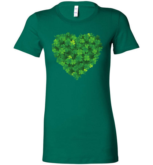 Green Love Women's Slim Fit T-shirt