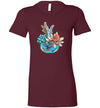 Succulents Bowl Women's Slim Fit T-Shirt