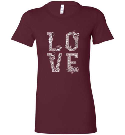 With Love Women’s Slim Fit T-Shirts