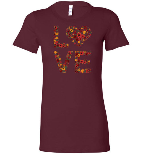 Love Autumn Women's Slim Fit Slim Fit T-Shirt