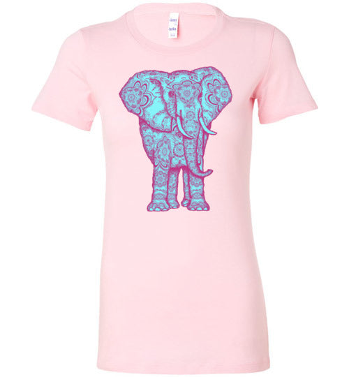 Majestic Boho Elephant Women's Slim Fit T-Shirt