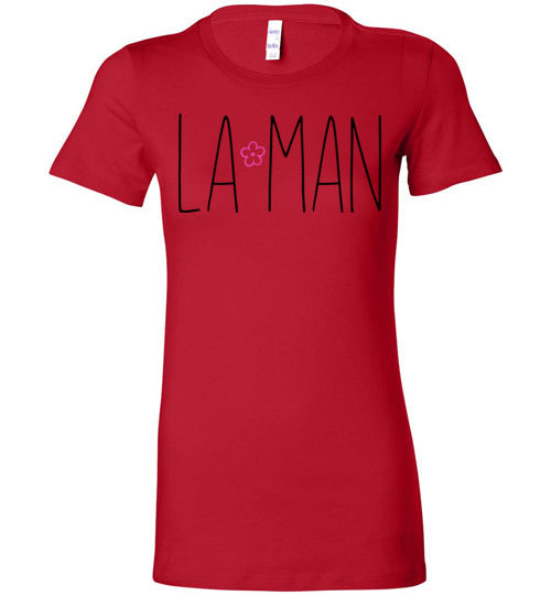 La Man Women's Slim Fit T-shirt