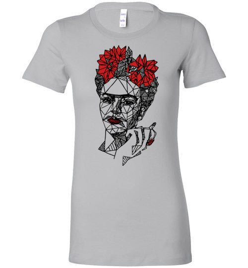 Geometric Frida Women's Slim Fit T-Shirt