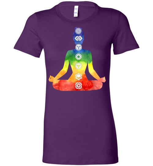 Chakra Meditation Women's Slim Fit T-Shirt