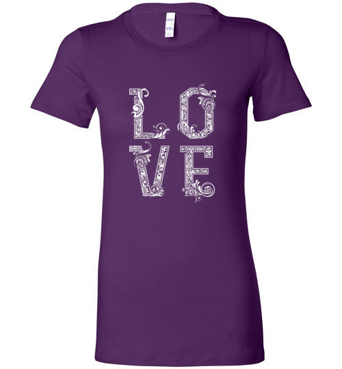 With Love Women’s Slim Fit T-Shirts