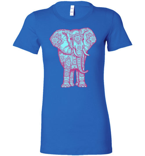 Majestic Boho Elephant Women's Slim Fit T-Shirt