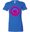 Om Fuschia Women's Slim Fit T-Shirt