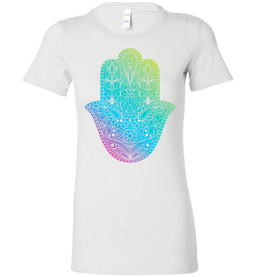 Hamsa Hand of God Women's Slim Fit T-Shirt