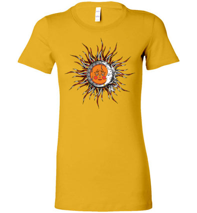 Sun & Moon Women's Slim Fit T-Shirt