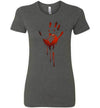 Creepy Bloody Hand Women's Slim Fit T-Shirt