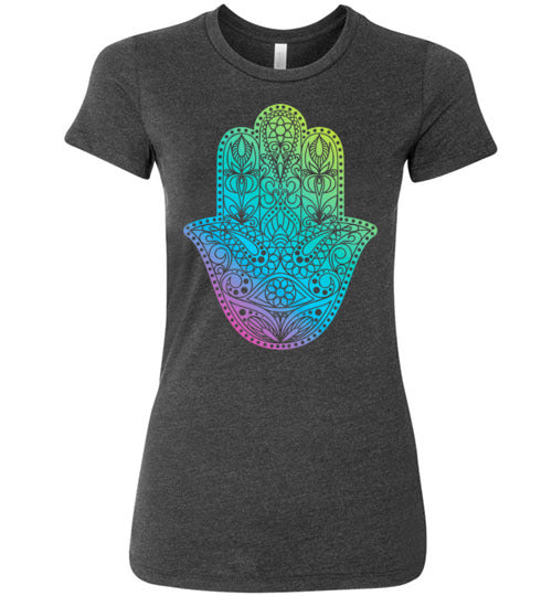 Hamsa Hand of God Women's Slim Fit T-Shirt