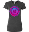 Om Fuschia Women's Slim Fit T-Shirt