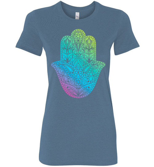 Hamsa Hand of God Women's Slim Fit T-Shirt