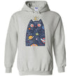 Moon Cat with Planets Adult & Youth Hoodie