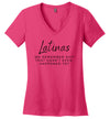 Latinas Women's V Neck T-Shirt