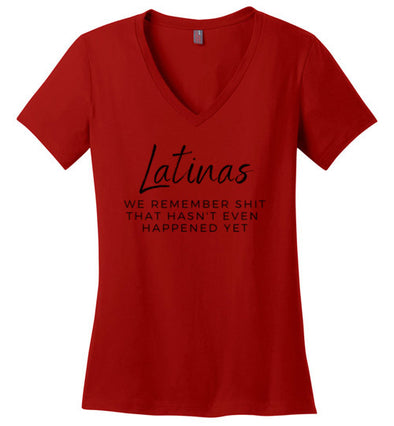 Latinas Women's V Neck T-Shirt