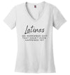 Latinas Women's V Neck T-Shirt