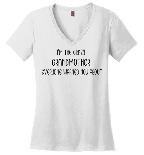 Crazy Grandmother Women's V-Neck T-Shirt