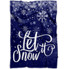 Let it Snow Fleece Blanket
