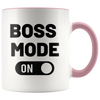 Boss Mode ON 11oz Accent Mug