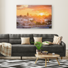 Havana Cuba Sunset Canvas Wall Art