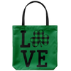 Four Leaf Clover Love Tote Bag