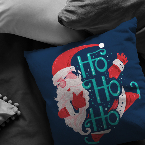 HO HO HO Christmas Throw Pillow