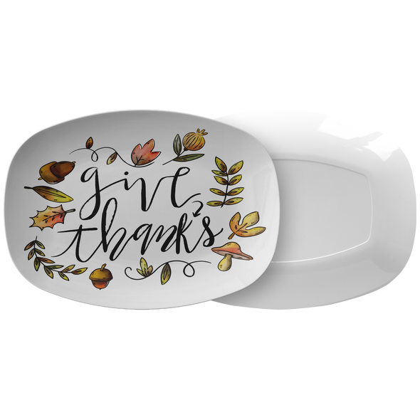 Give Thanks 10” x 14” Serving Platter