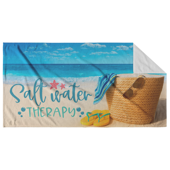 Salt Water Therapy Beach Towel