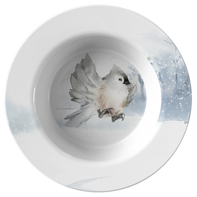 Amazing Winter Bird 8.5" bowl