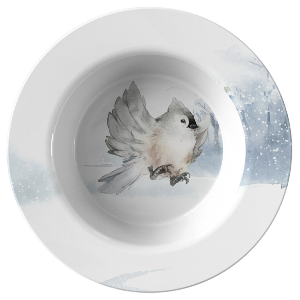 Amazing Winter Bird 8.5" bowl