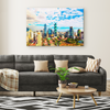 Amazing Buildings Panama City Watercolor Style Canvas Wall Art