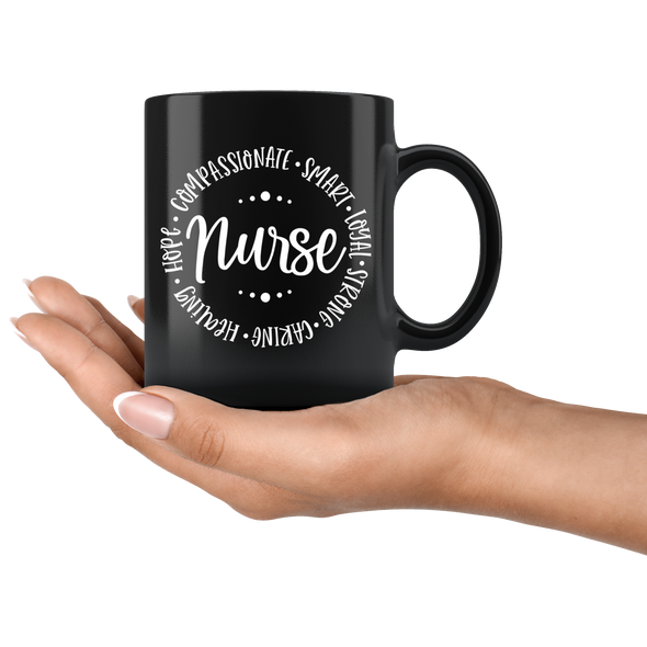 Nurse 11oz Black Mug