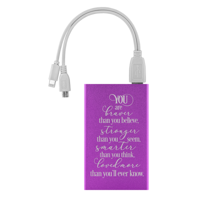You Are Braver Than You Believe... Power Bank