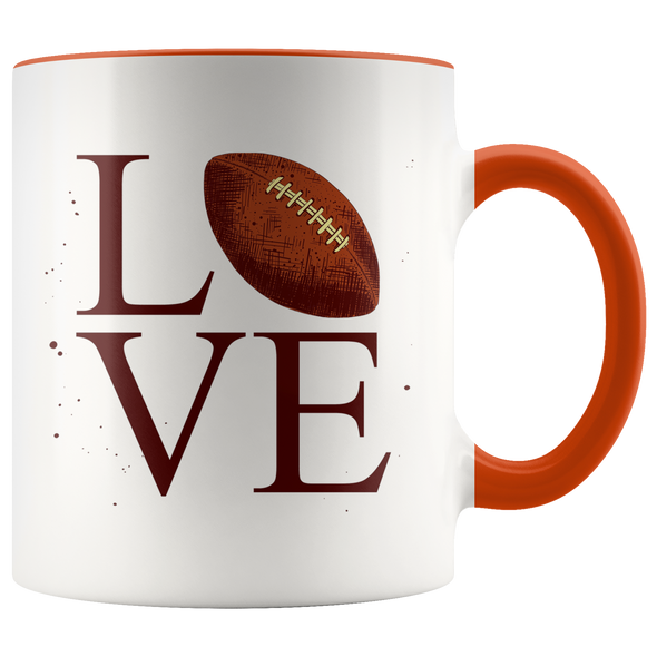 Love Football 11oz Accent Mug