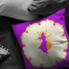 Lotus Dancer Throw Pillow