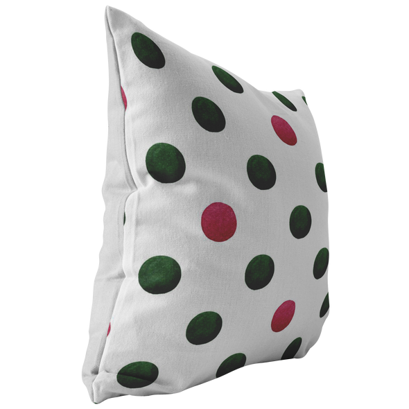 A Pretty Pink Christmas Throw Pillow