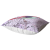 Purple Spring Bird Throw Pillow