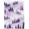 Dramatic Purple Fleece Blanket