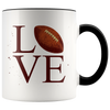 Love Football 11oz Accent Mug