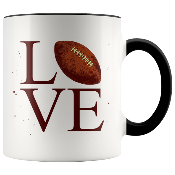 Love Football 11oz Accent Mug